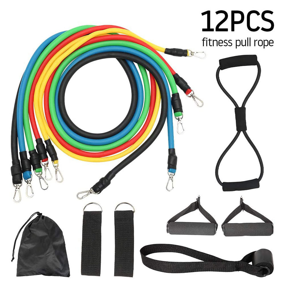 Entraînement pilates et rééducation avec kit résistance DofitPro 11 pièces
