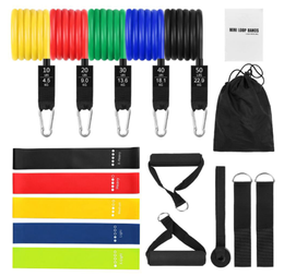 Kit de Resistencia Pro DofitPro – 11 Piezas | Bandas Elásticas para Musculación, Pilates y Crossfit